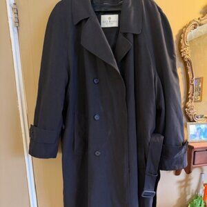 Men's long winter lined (removable) trench coat